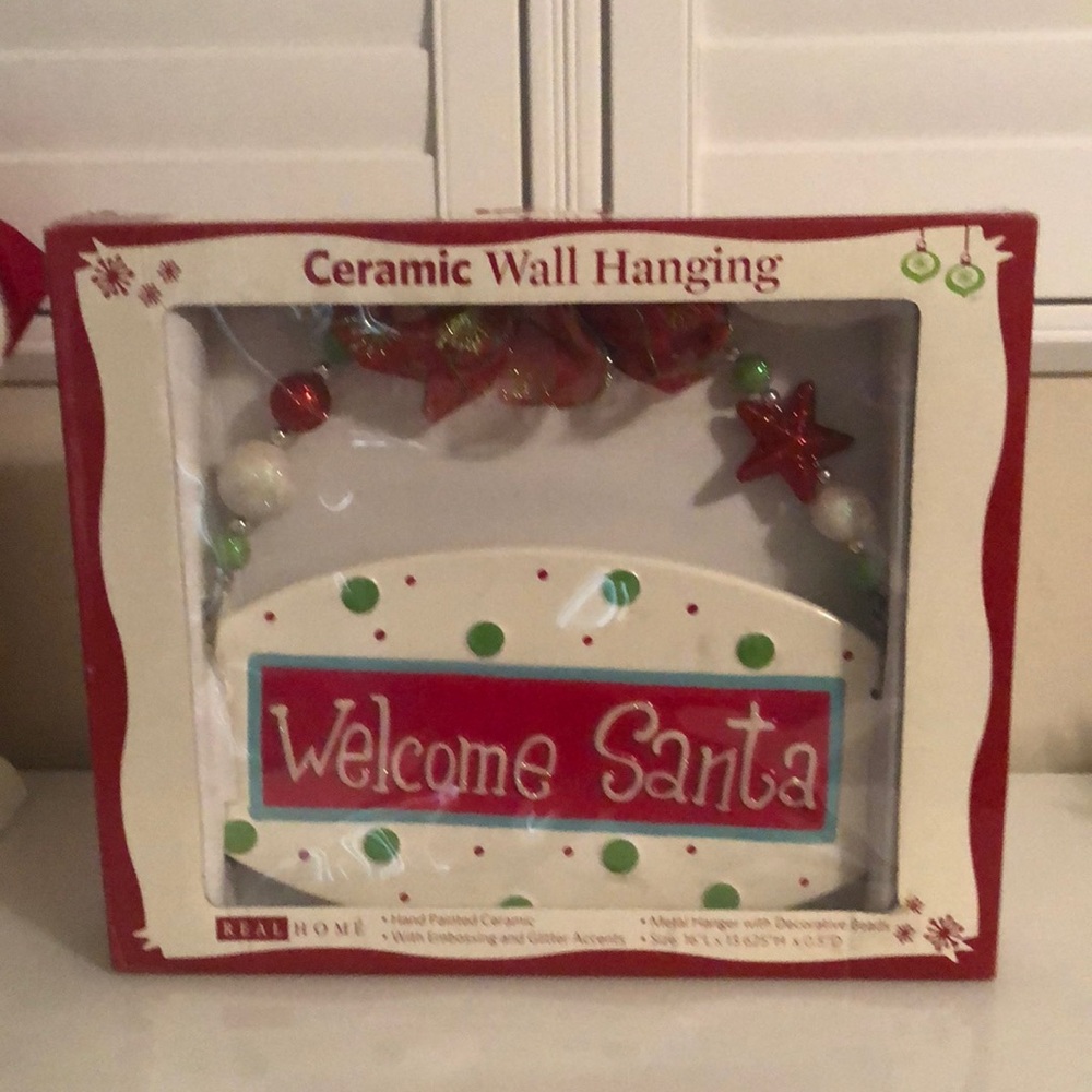 Welcome Ceramic Santa Sign - Picture 4 of 4
